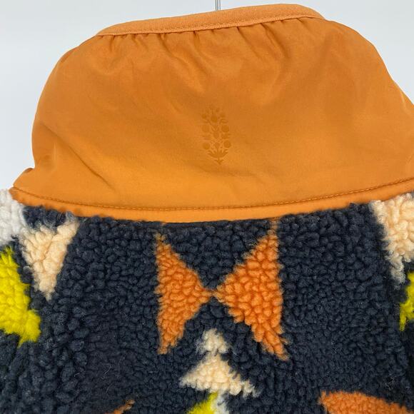 FP Movement - Free People Hit The Slopes Printed Fleece Jacket - Night Sky - S - Picture 7 of 10